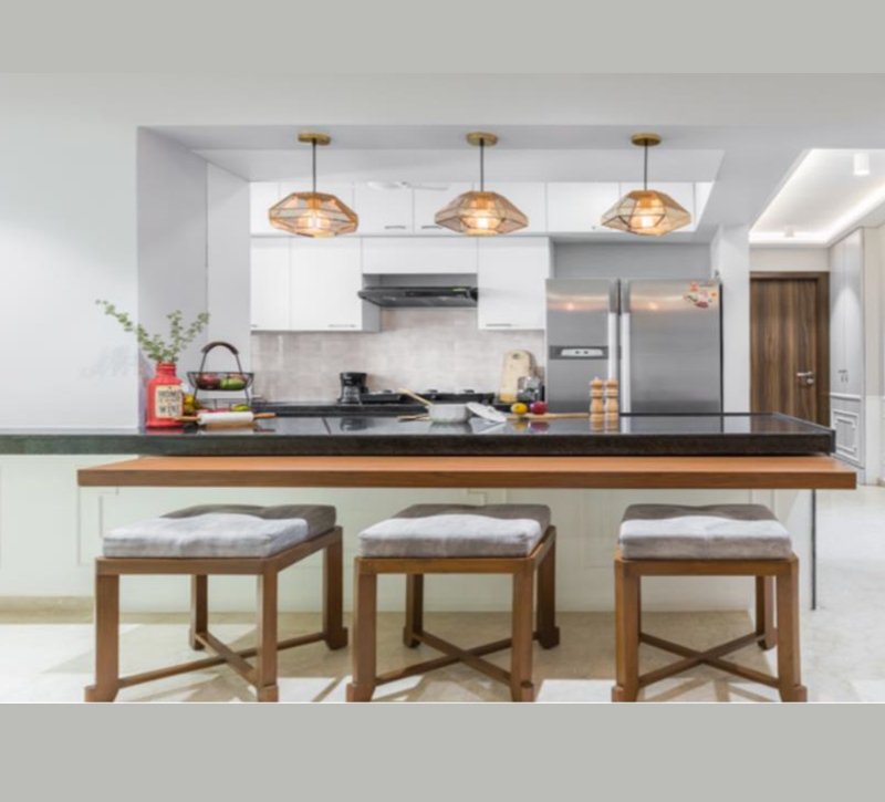 Quiet luxury modular kitchen